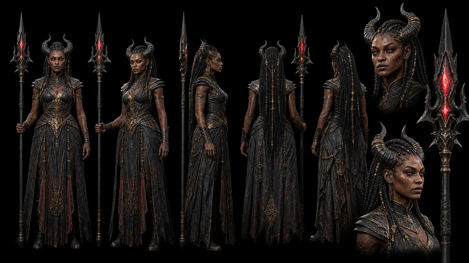 Demon Character Reference 01 - Female