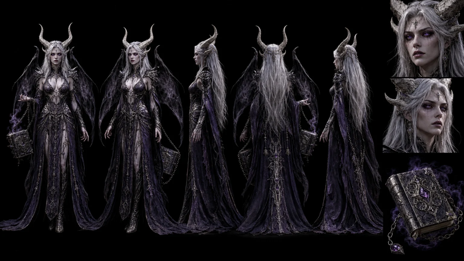 Demon Character Reference 02 - Female