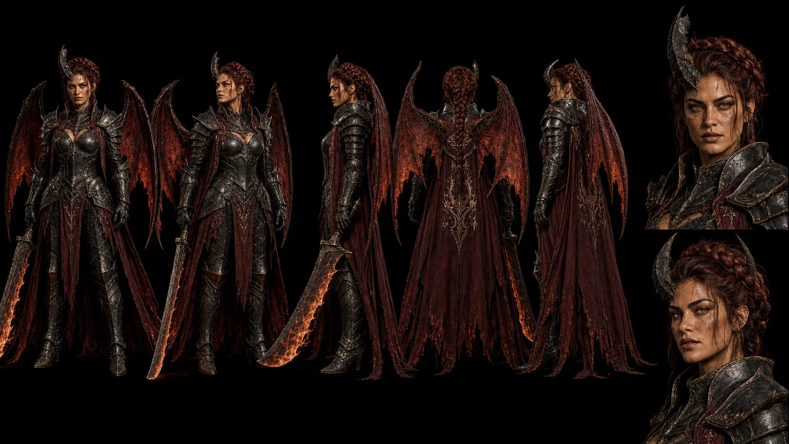Demon Character Reference 03 - Female