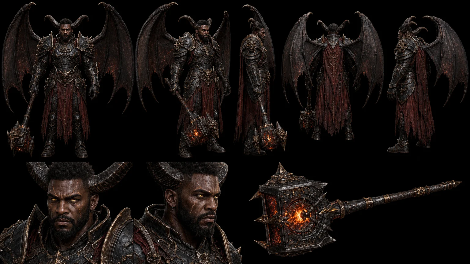 Demon Character Reference 04 - Male