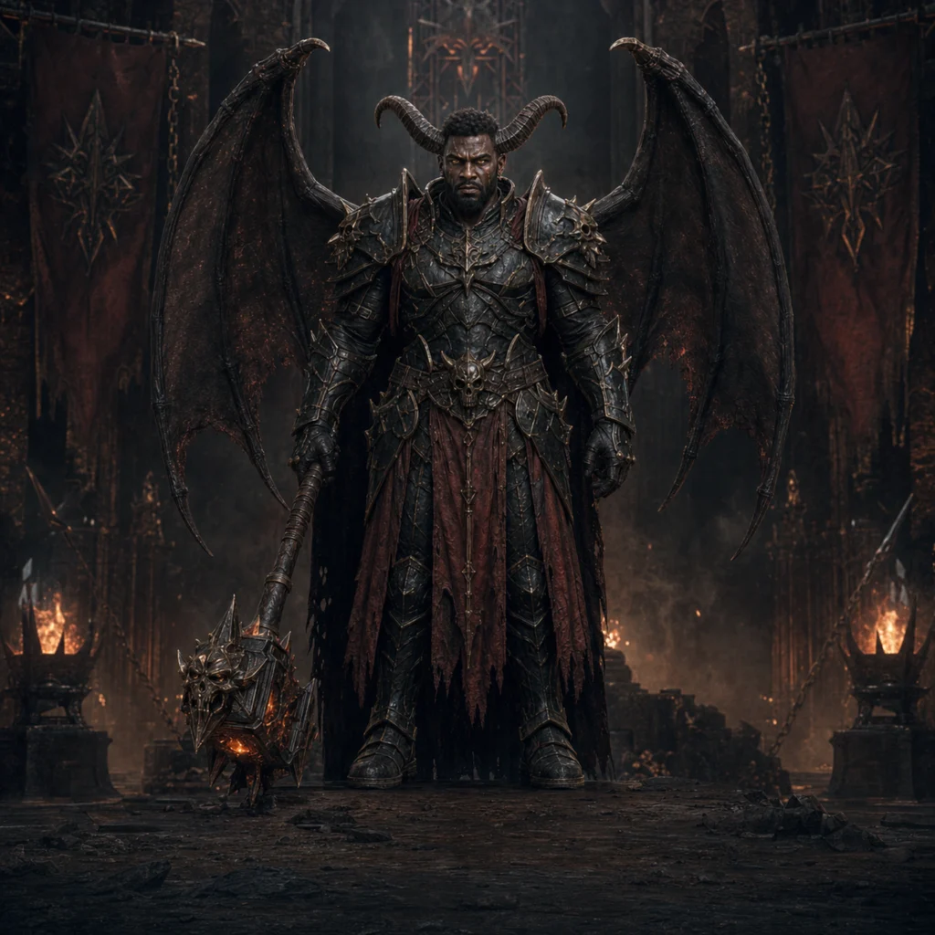 Cinematic Demon Indoor Scene 04 - Male