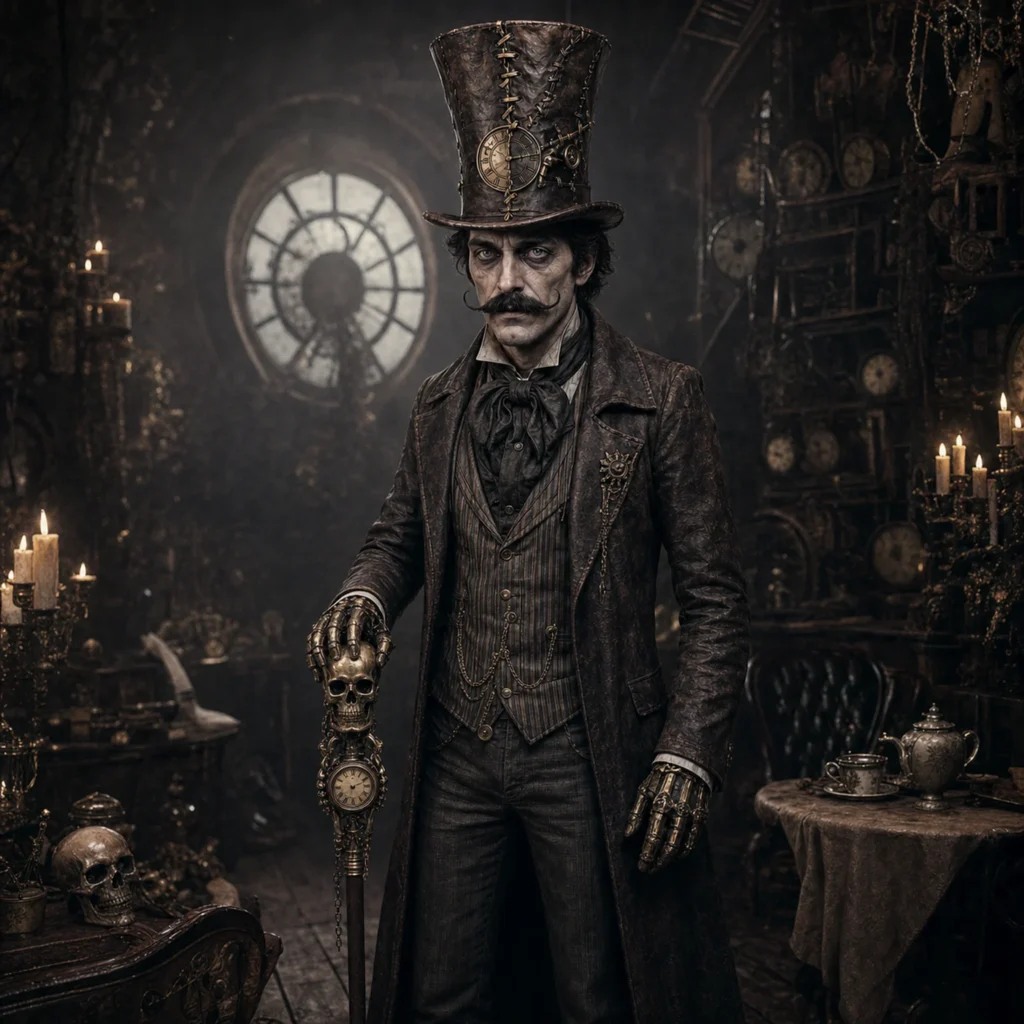 Cinematic Macabre Steampunk Indoor Scene 04 - Male
