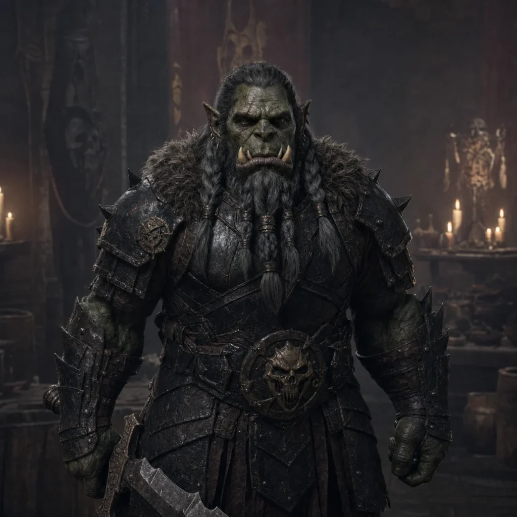 Cinematic Indoor Orc Scene 04 - Male Orc