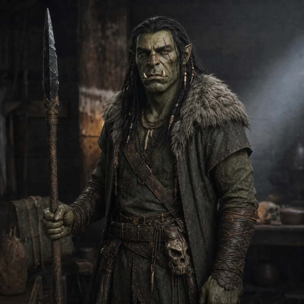 Cinematic Indoor Orc Scene 06 - Male Orc