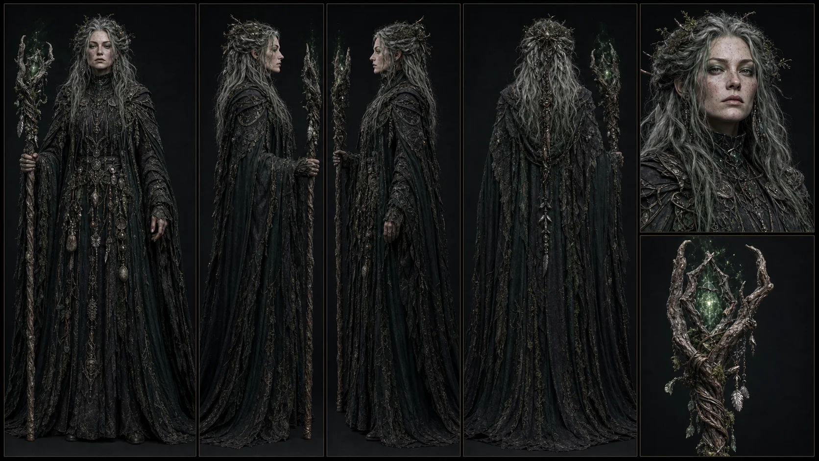 AI-generated Witch Character Sheet 02