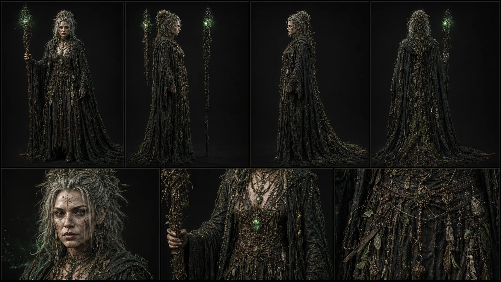 AI-generated Witch Character Sheet 04