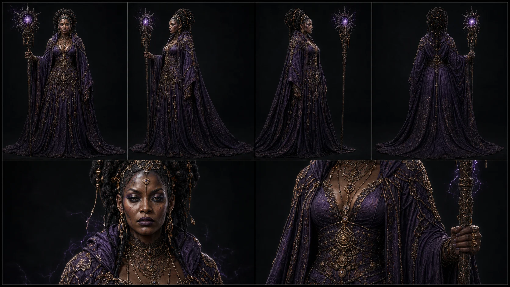 AI-generated Witch Character Sheet 05