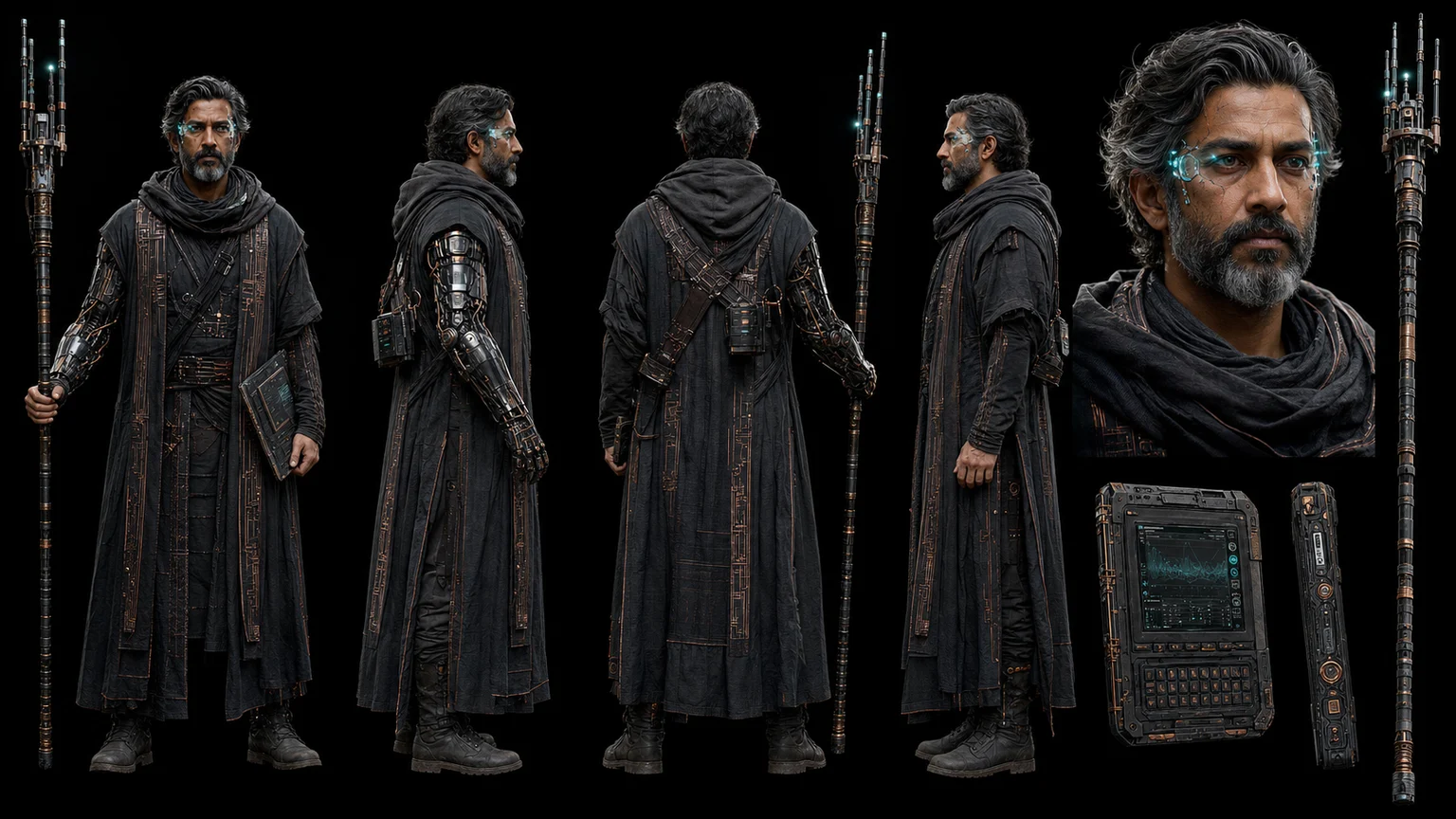 Cyberpunk Character Reference 06 - Male