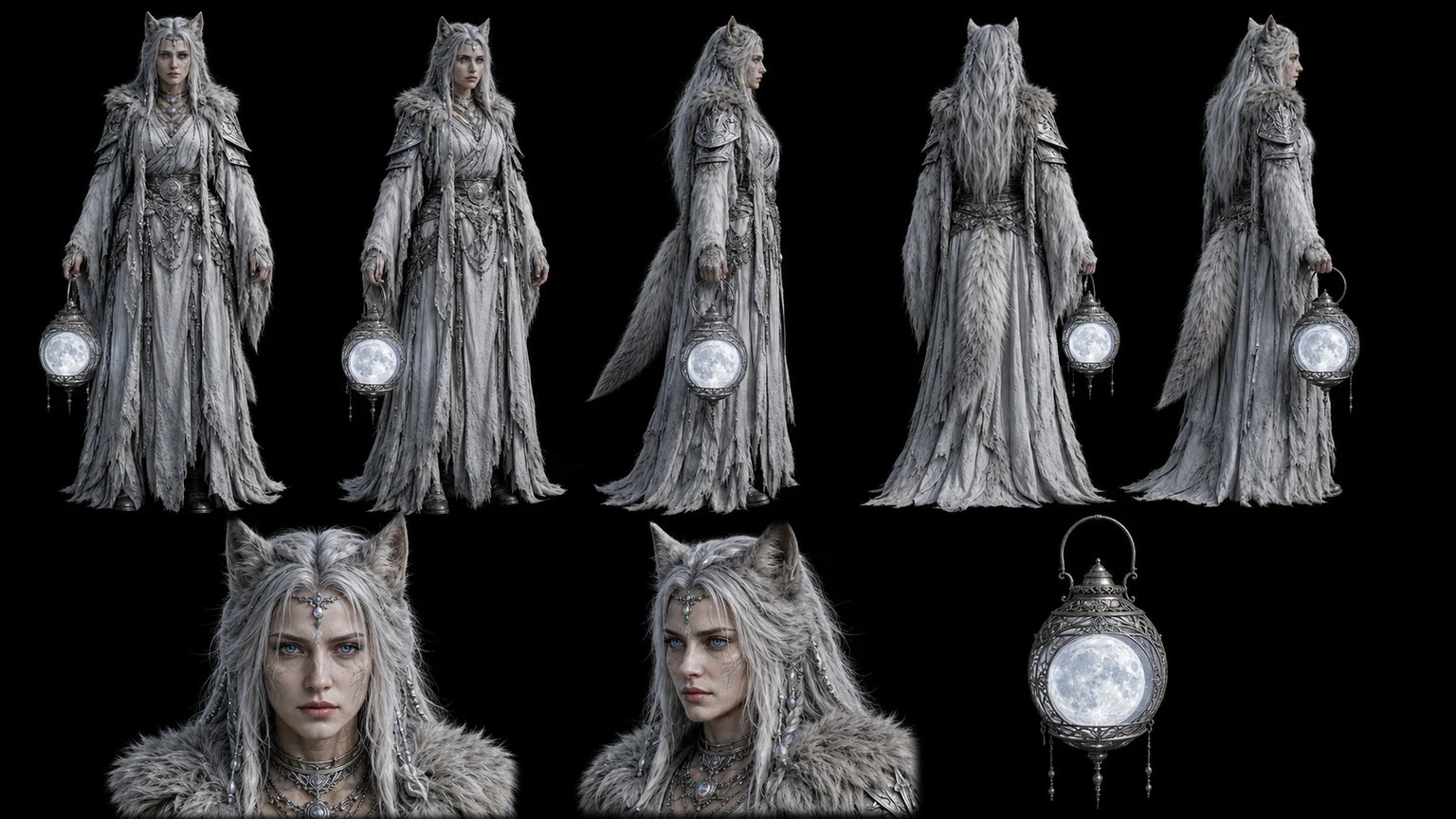 Werewolf Character Reference 02 - Female