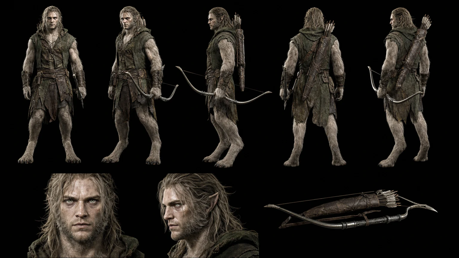 Werewolf Character Reference 05 - Male